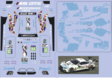 Decal BMW M8 RLR Nations cup 2020 #64